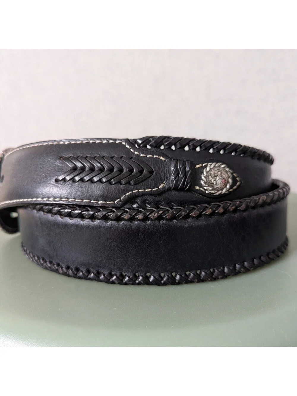 Vintage Nocona Belt Co. leather western belt - Size 38